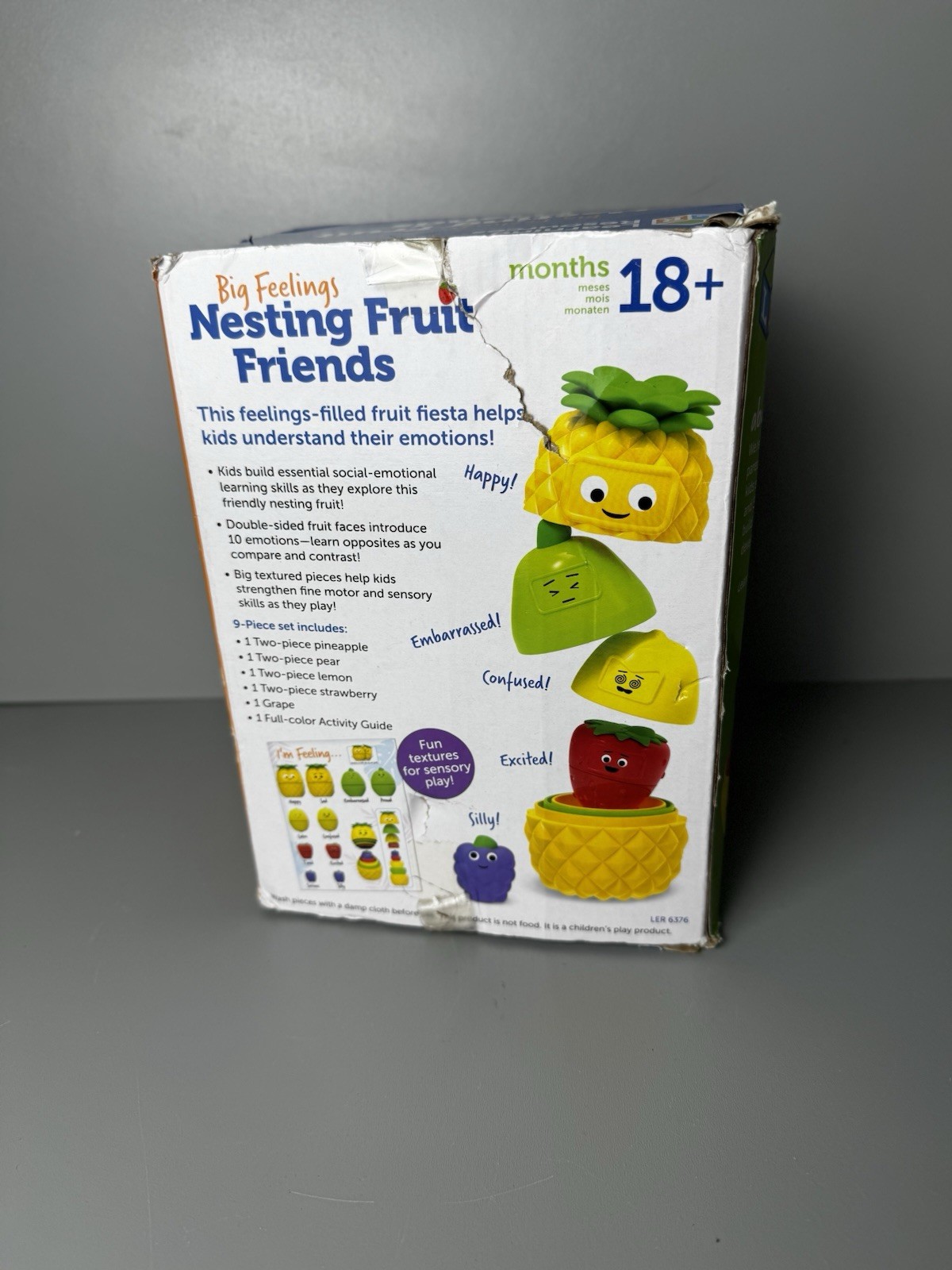 Learning Resources Big Feelings Nesting Fruit Friends w/ Feeling Faces 18M + New