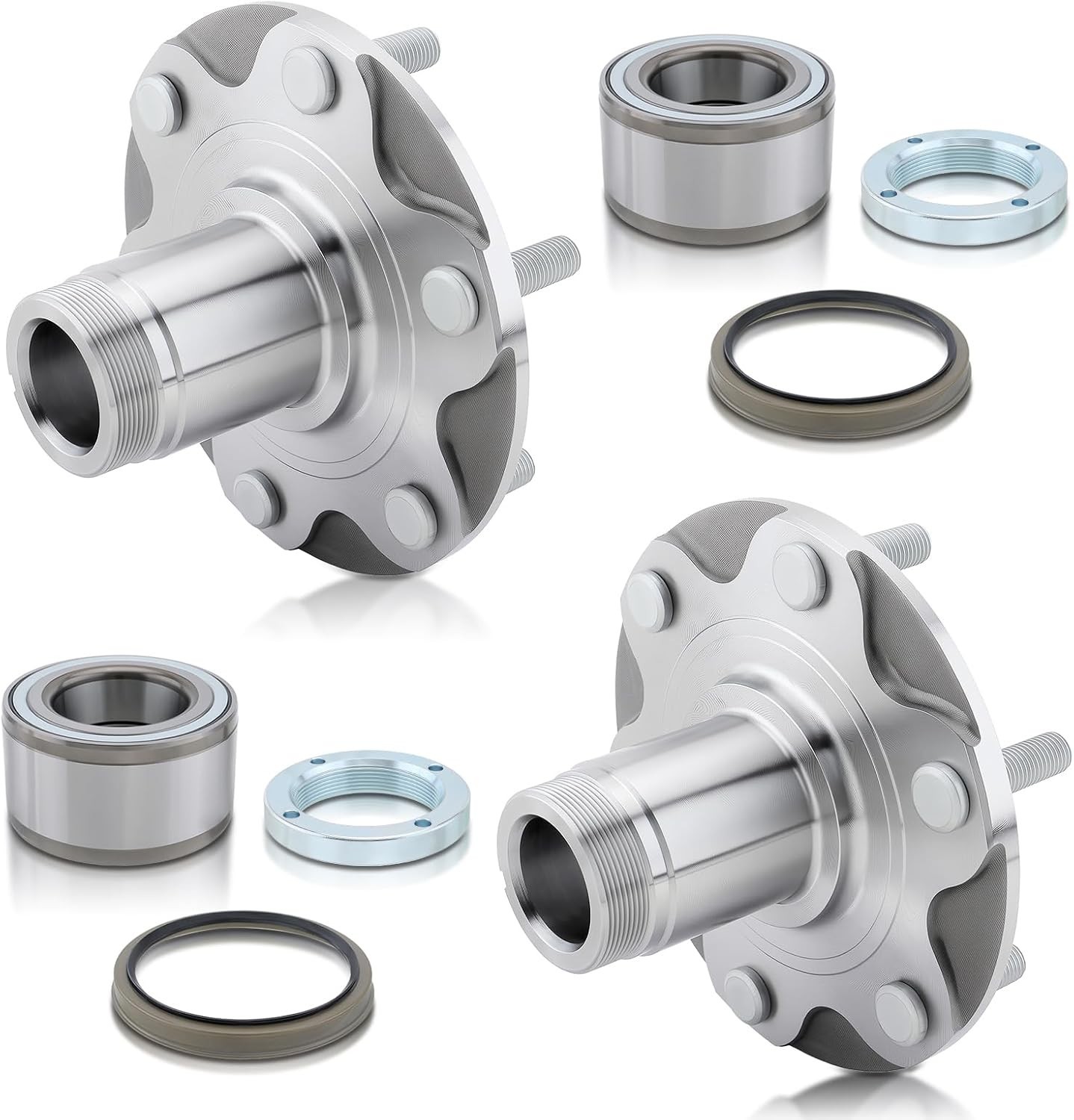 2 Front Wheel Hub Bearing Kits Fit for 2000-2006 Tacoma 2.7L 1999
