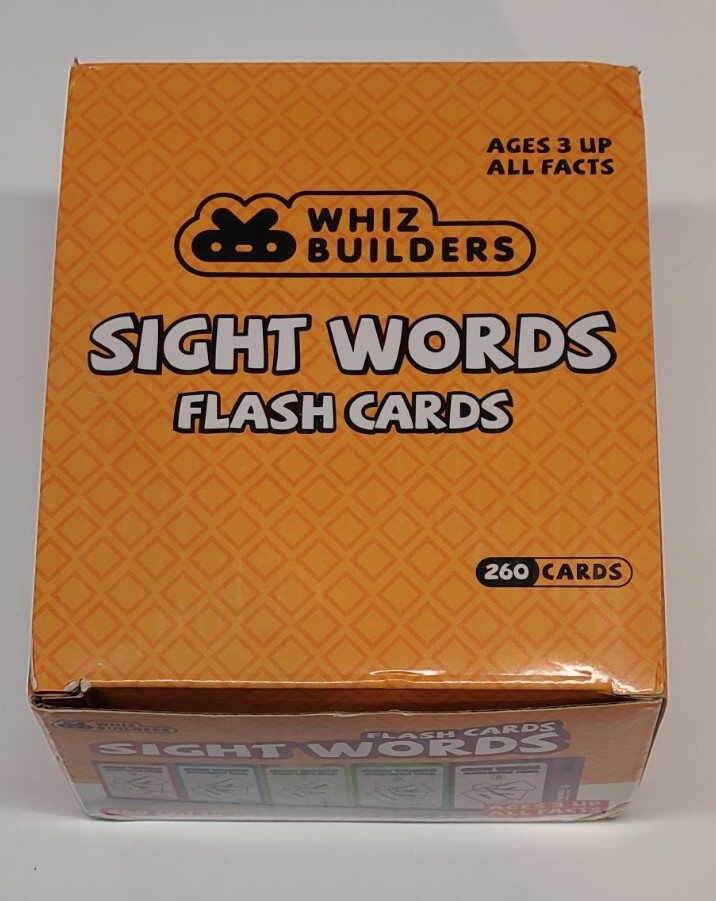 Whiz Builders Sight Words Flash Cards 260 Cards Ages 3 & Up