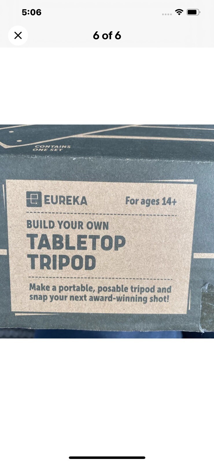 Kiwi Co Eureka Crate “Build Your Own Tabletop Tripod” Educational Ages 14+