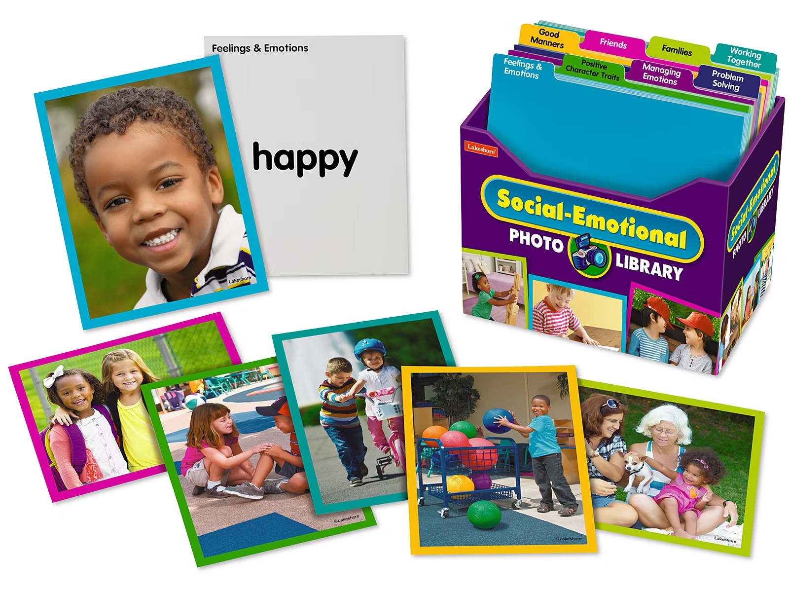NEW Lakeshore Social Emotional Photo Library Homeschool PreK Kinder 1st Grade