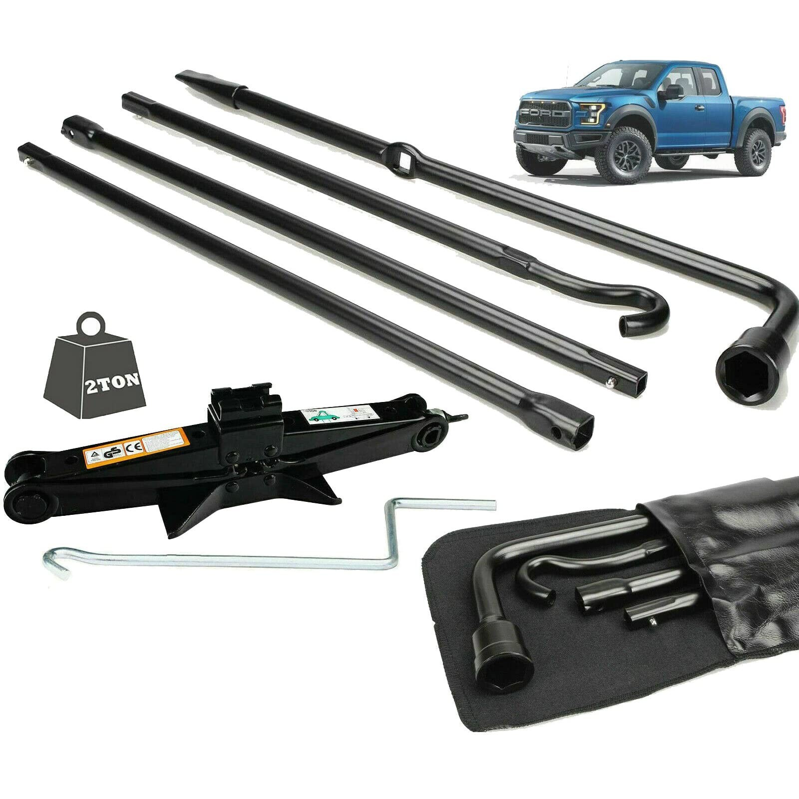 Jack Spare Tire Tool Kit fit for 2005 2006 2008 2010 2011 2012 2013 2014 Ford…