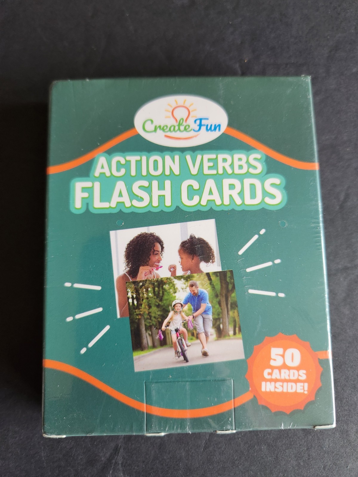 Create Fun Action Verbs Flash Cards Educational Home School New Sealed Createfun