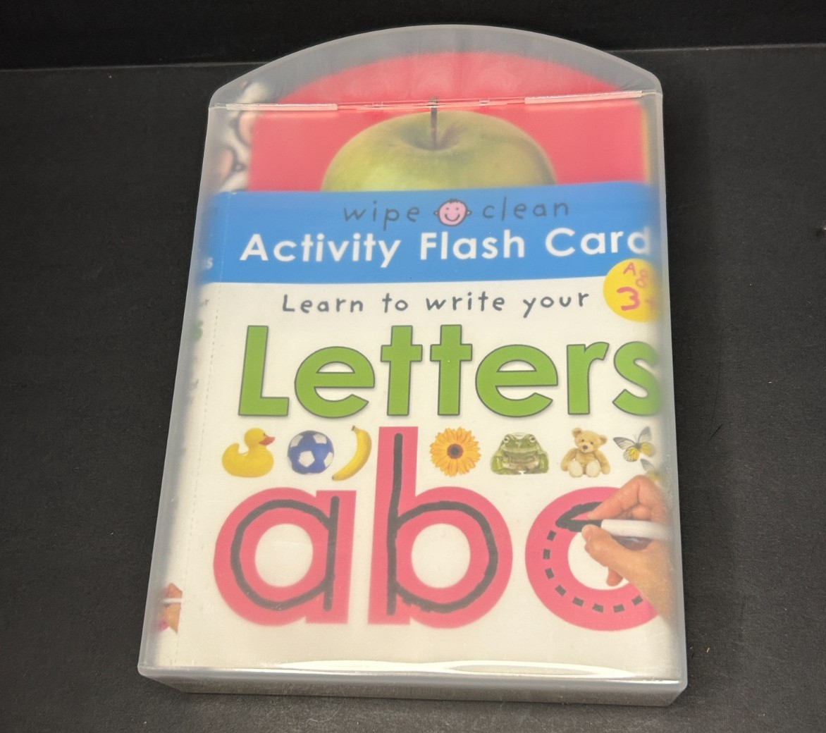 Wipe Clean Flash Cards Learn To Write Your Letters ABC Early Learning Homeschool
