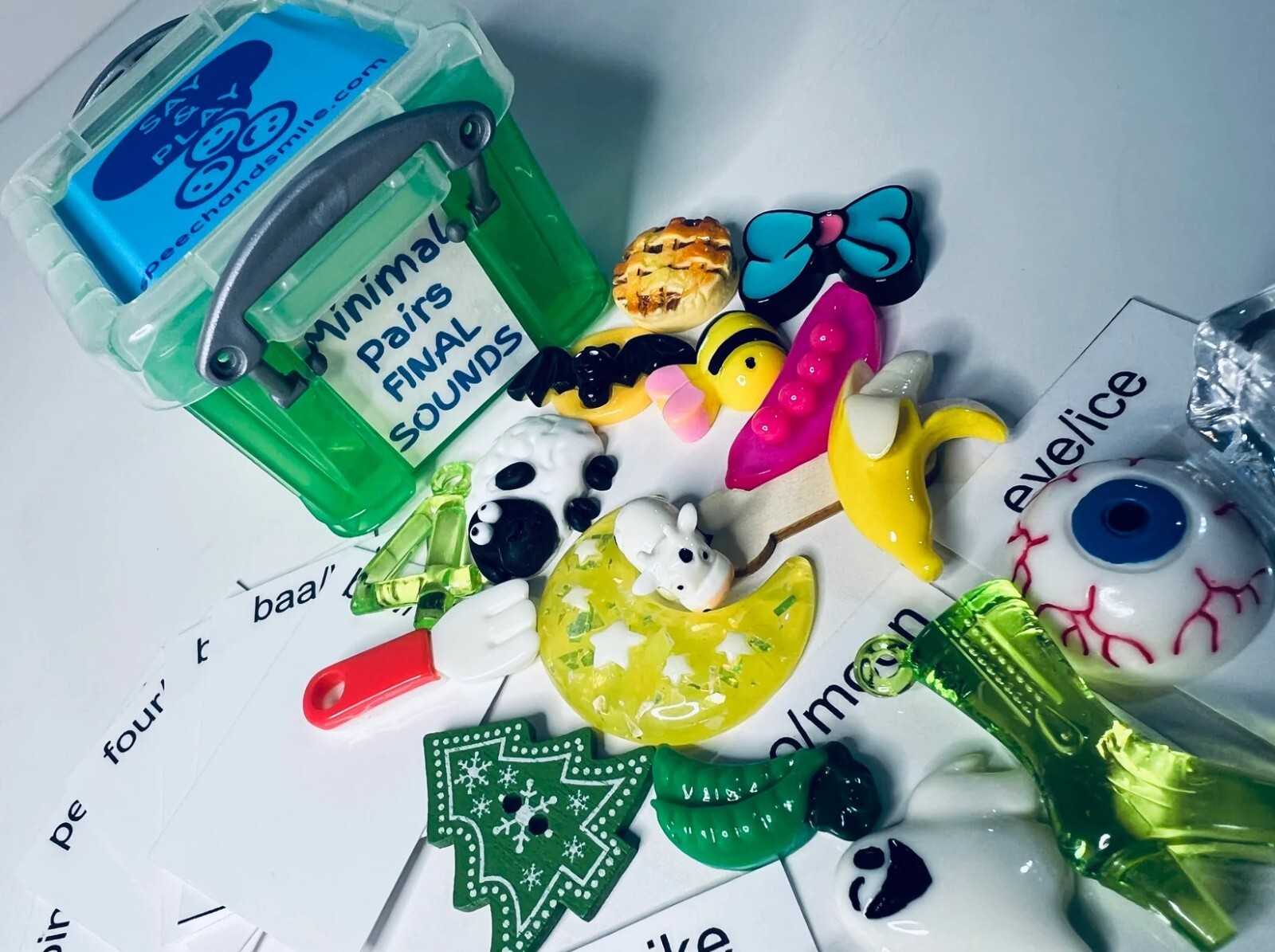 Say and Play Final Consonant Deletion Mini Objects Kit Minimal Pairs