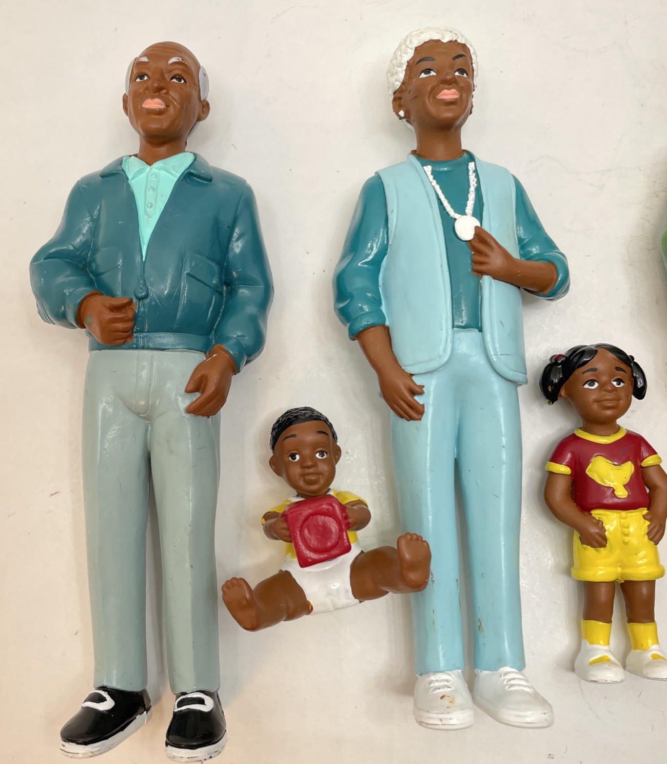 Lakeshore Learning PVC Toy Figures African American family Man Women