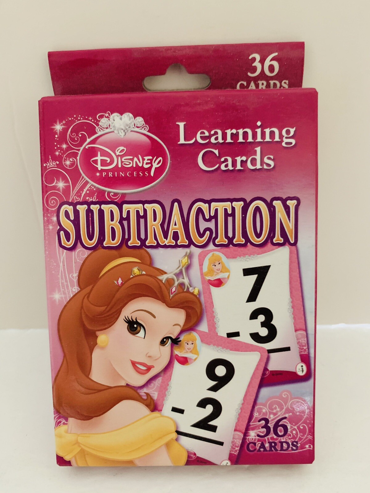 Disney Princess Bella Subtraction 36 Learning Cards
