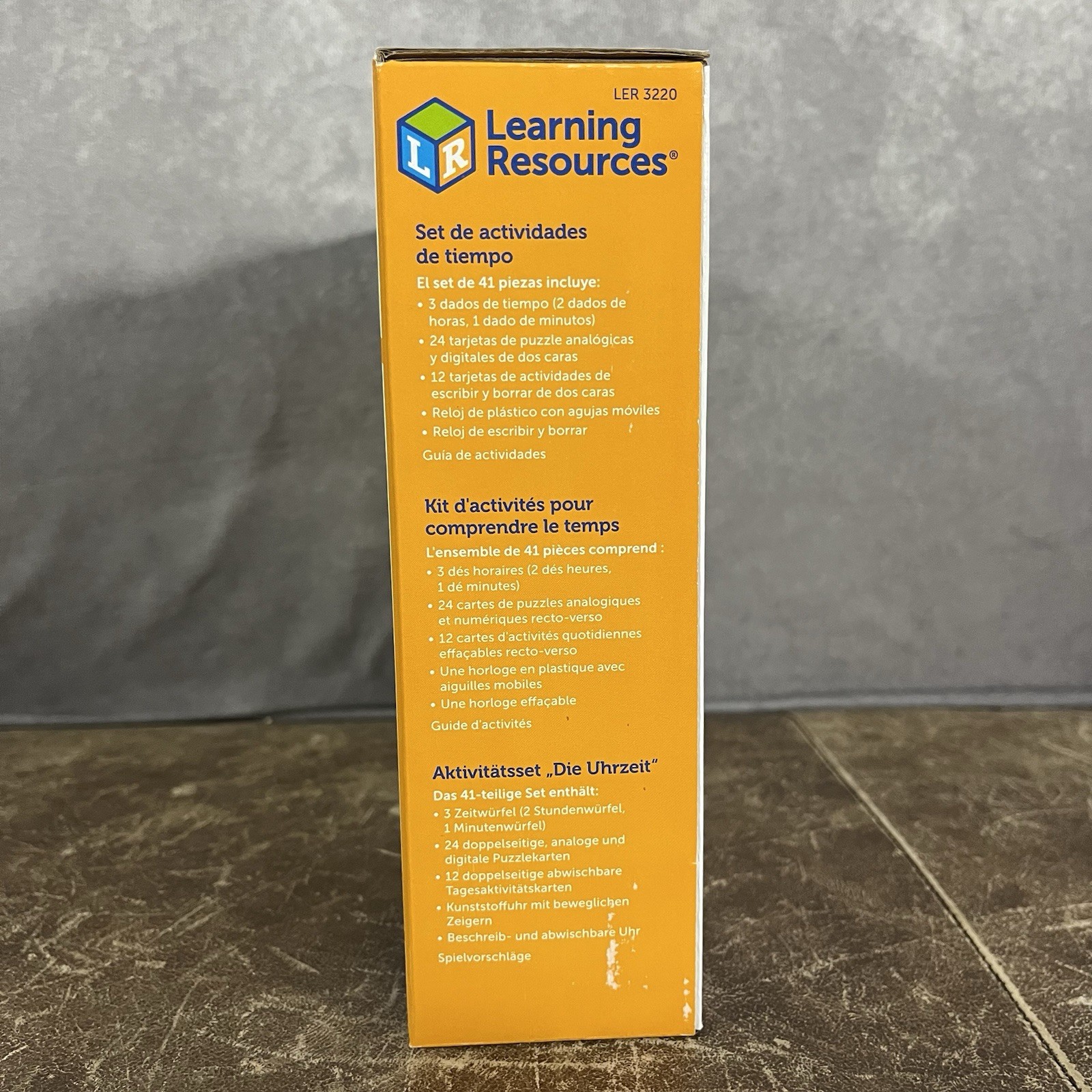 Learning Resources Time Activity Set 41 Pieces Ages 5+ Teaching Clock Montessori