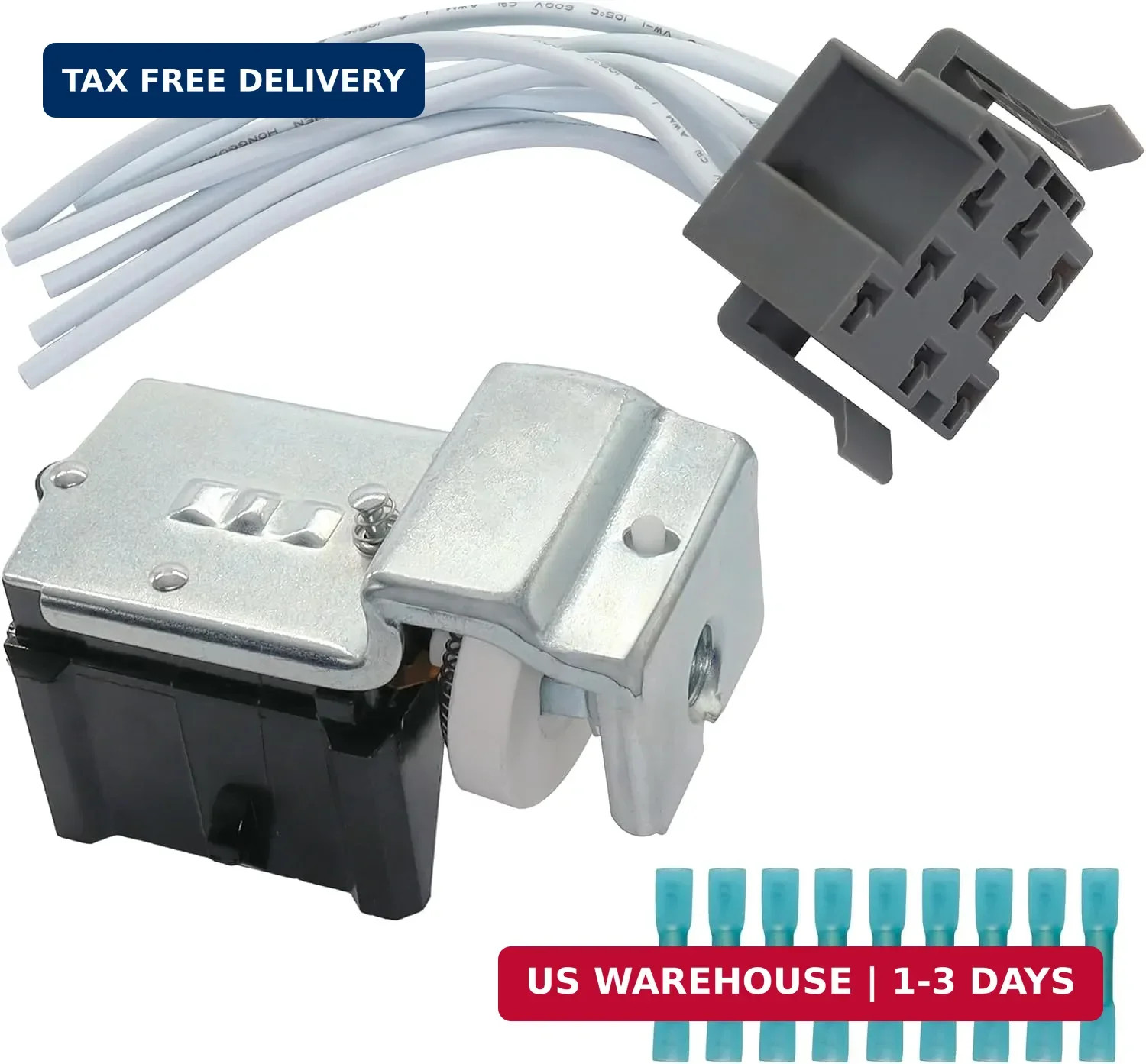 E7TZ-11654-A Headlight Switch 9 Terminal with Connector Wire Harness Compatible