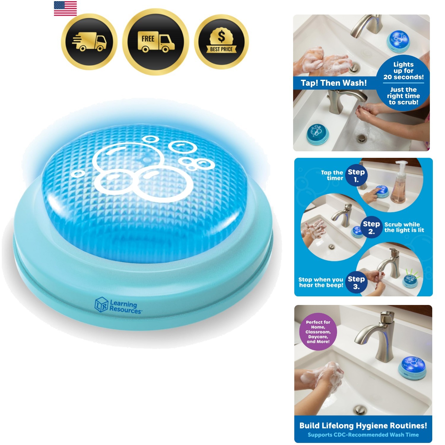 20 Second Handwashing Timer – Visual Timer for Kids, Classroom Timers for Kid…