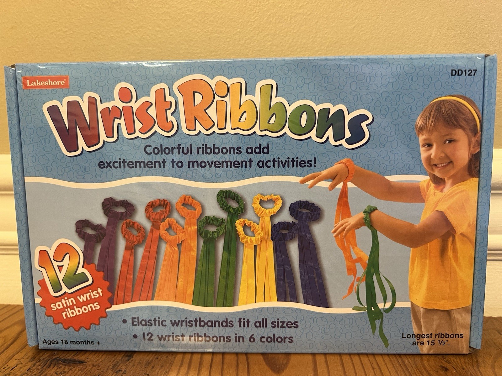Lakeshore Wrist Ribbons DD127 Ages 18 Months+ Multicolor Movement Kids
