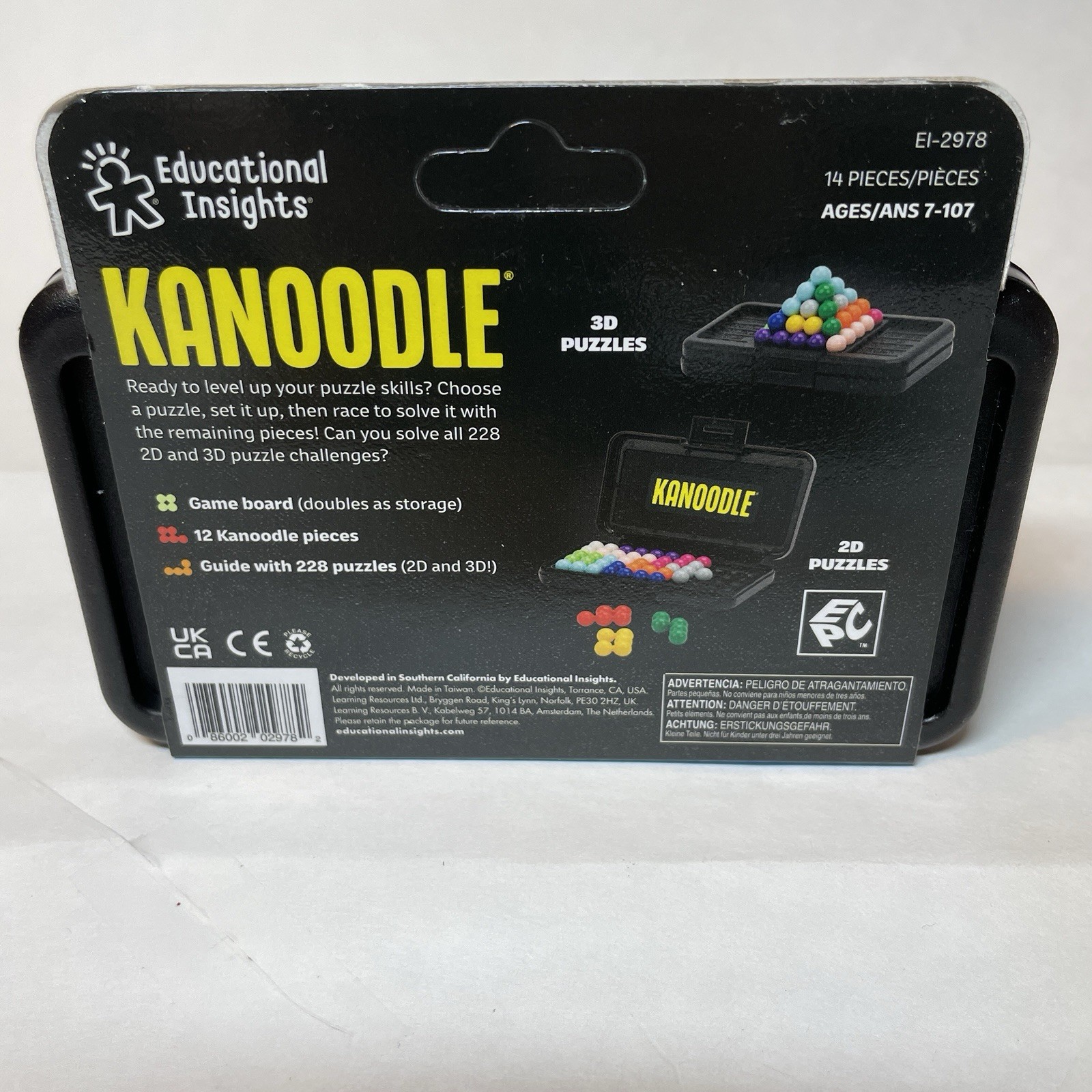 Kanoodle Puzzle Brain Teasing Game 101 Educational Puzzles Challenges Ages 7+