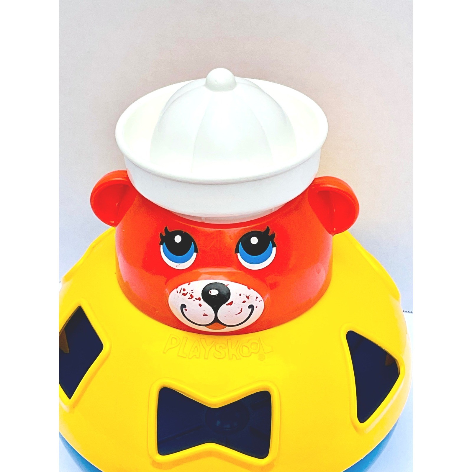 Playskool shape sorter sailor bear toddler preK toy vintage retro 80’s complete
