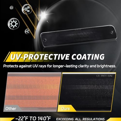 Front Bumper Signal Light Housing Compatible with Toyo-ta Land Smoked Lens