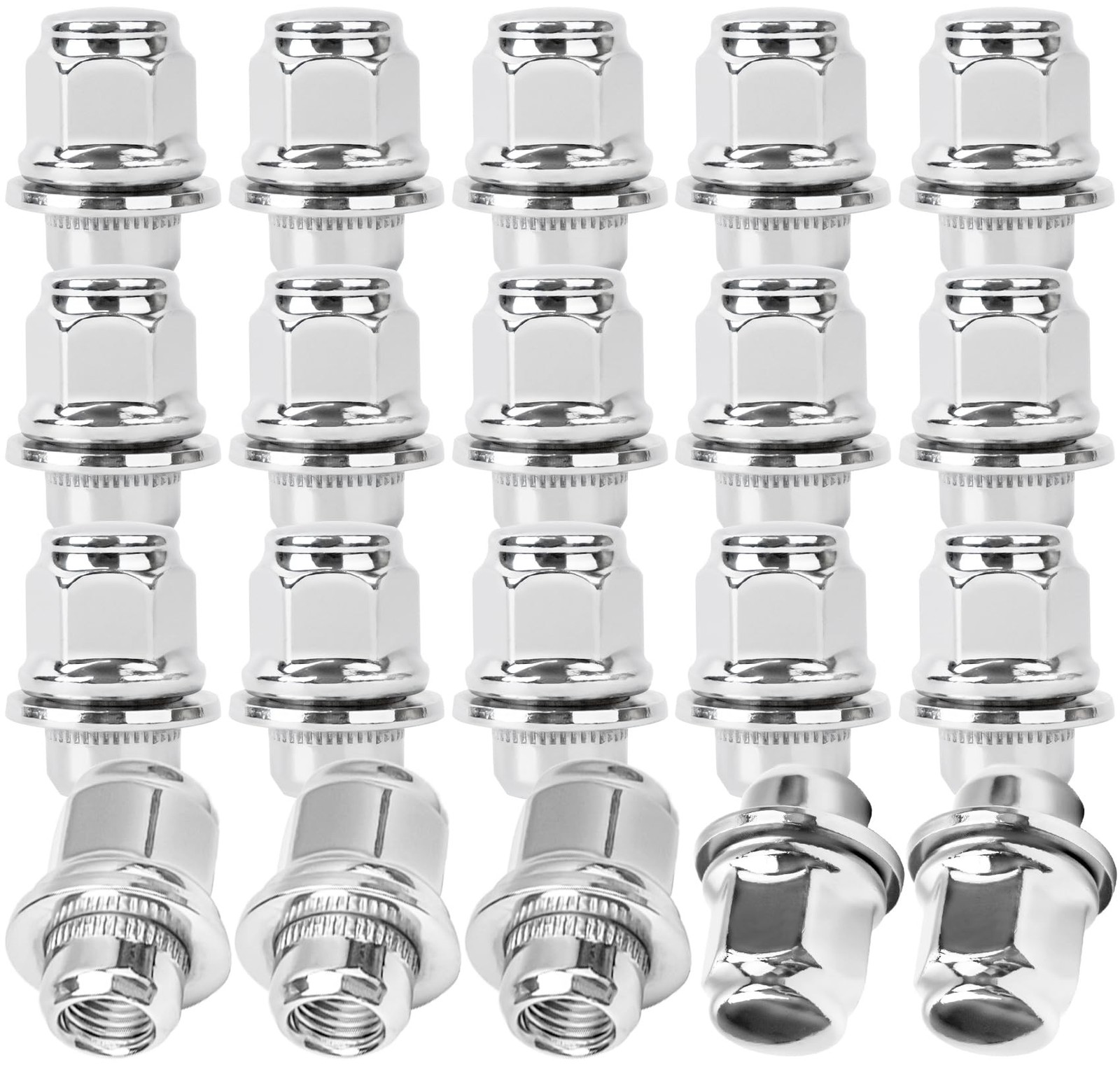 M12x1.5 Lug Nuts,One-Piece Wheel Nuts for Toyota Corolla/Prius/Sienna,Lexus R…