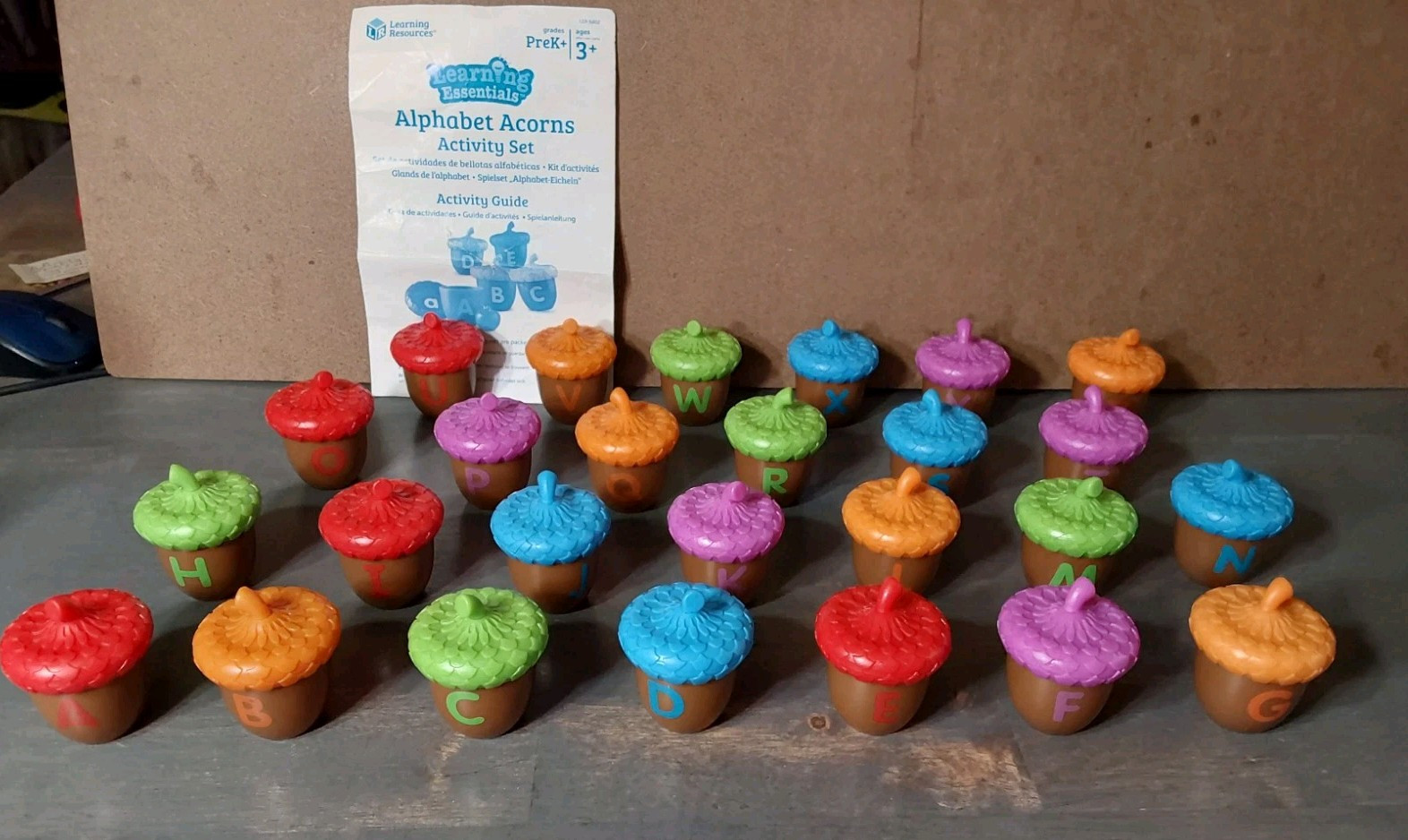 Learning Resources Alphabet Acorns Activity Set Upper Lowercase Toy Matching