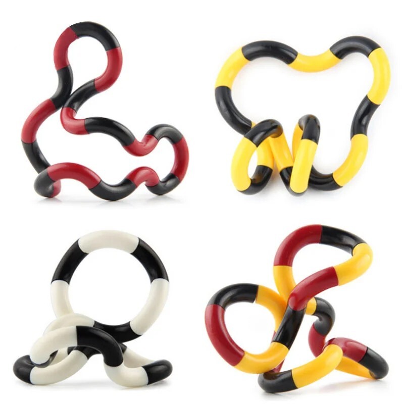 Genuine Tangle Classic Junior Highly Tactile Fidget Stress Kids Toy ASD Hand Toy