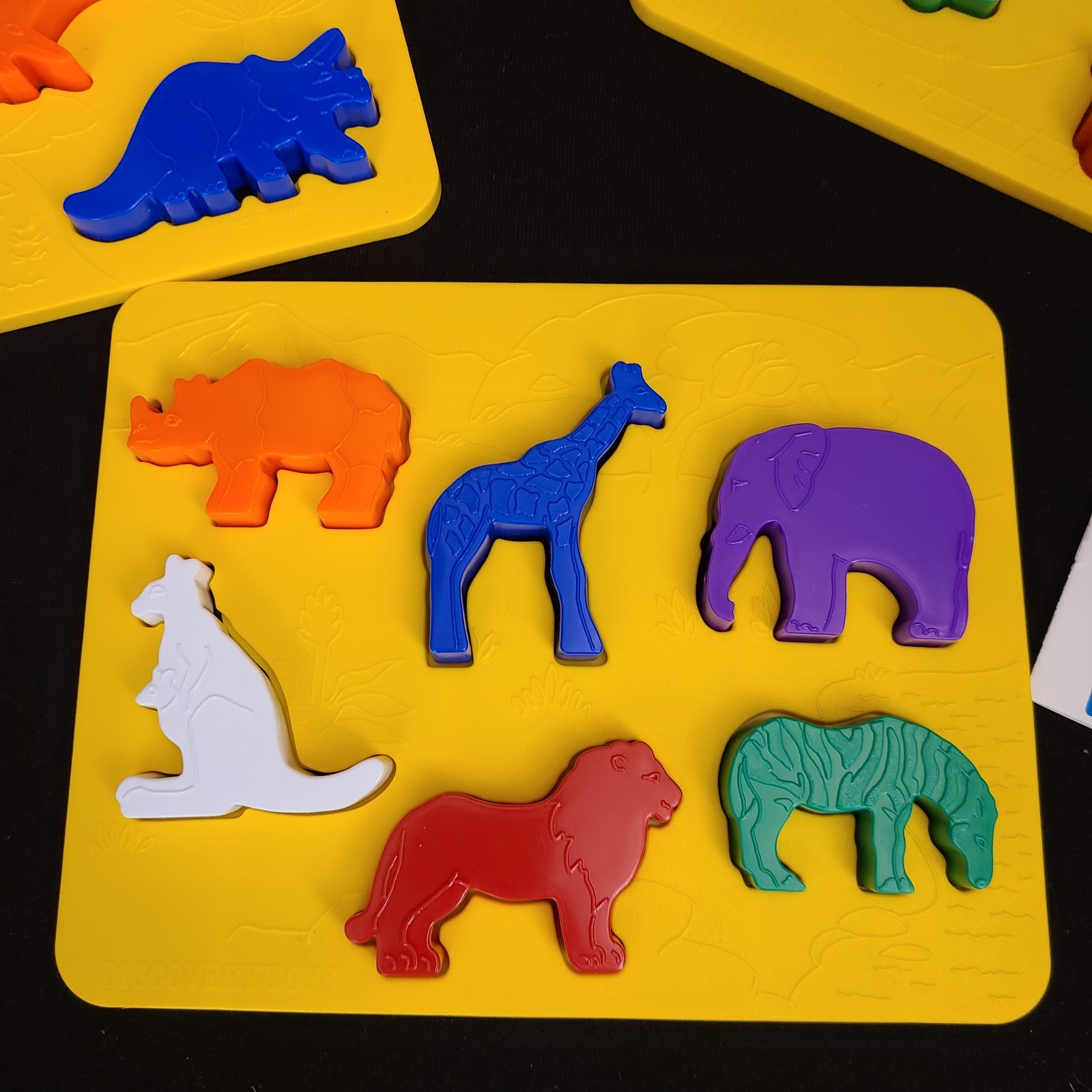 Vintage Discovery Toys Place and Trace Puzzle for 24+ Months Animals Vehicles