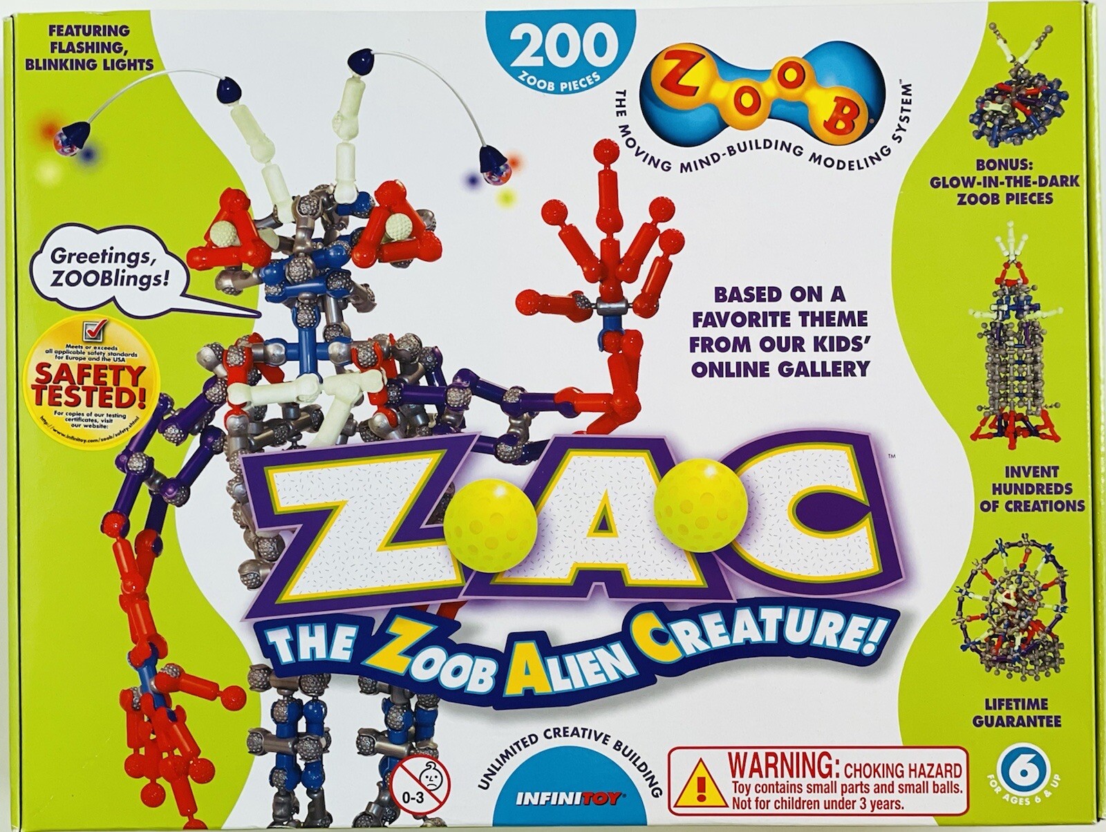 Infinitoy ZOOB Z.A.C. (The Zoob Alien Creature!) NEW