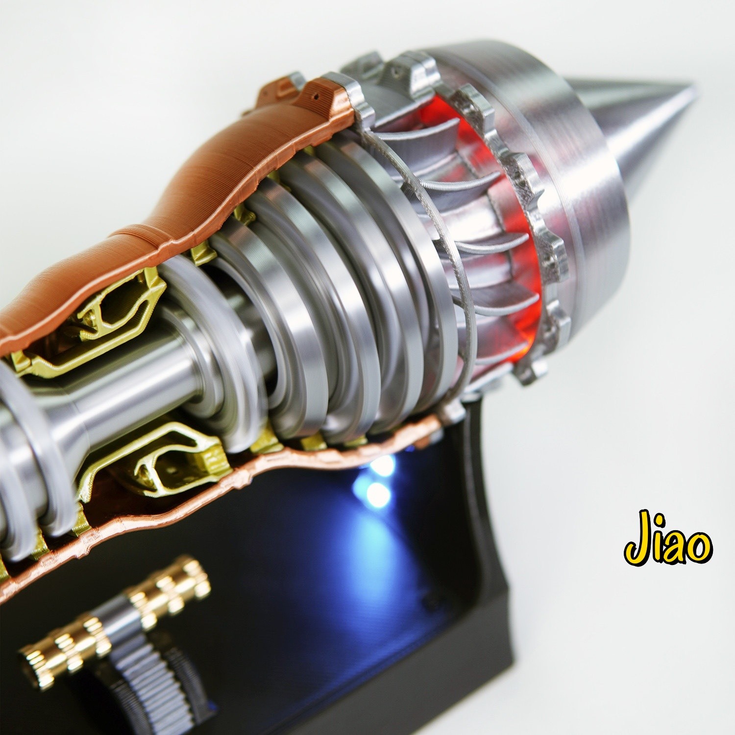 1/26 Trent 900 Turbofan Engine Model A380 Aircraft Engine Rotatable Children Toy