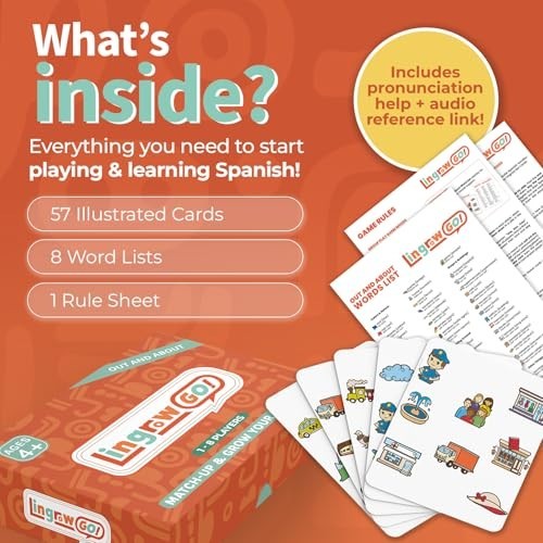 Spanish Learning Card Game for Kids | 9 Fun Ways to Play with Audio | Bilingual