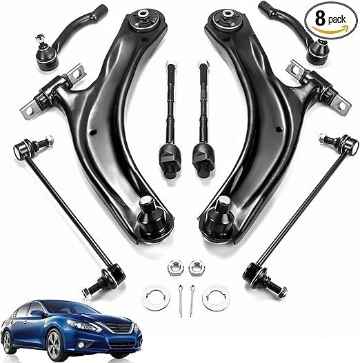 8pc Front Lower Control Arms – Suspension Kit for Nissan Rogue 2008-2013 &