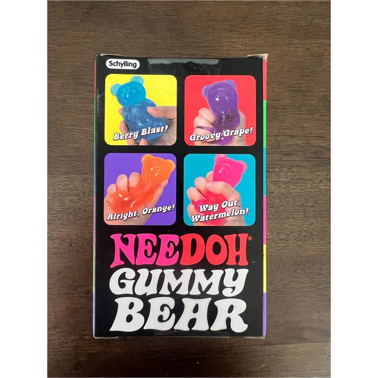 NeeDoh Gummy Bear – PURPLE| Jumbo Squishy Sensory Toy, 3.5 inches tall – NIB!