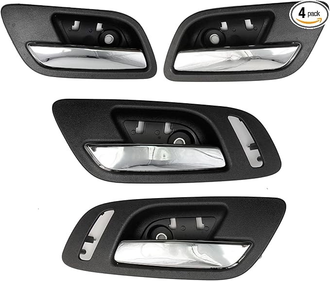4 Pcs Front Rear Inside Interior Inner Door Handle, Replacement for Chevrolet: