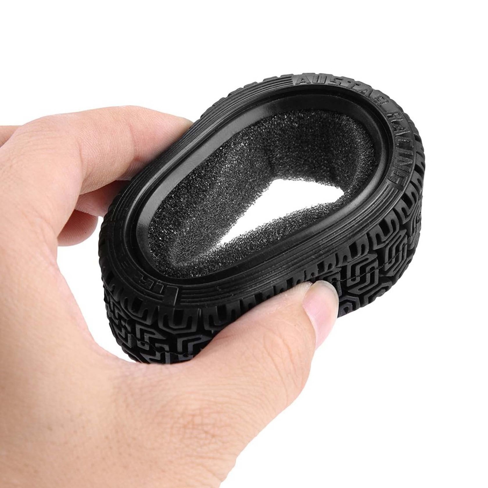 1/10 RC Car Racing Flat Run Sponge Insert Rubber Tyres 68mm Tires for 1:10 RC…