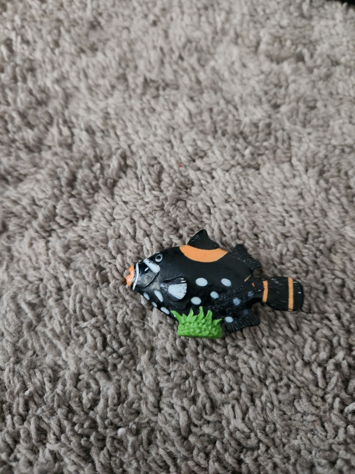 Toy Clown Triggerfish, Tropical, Rubber Fish Design, Realistic Model