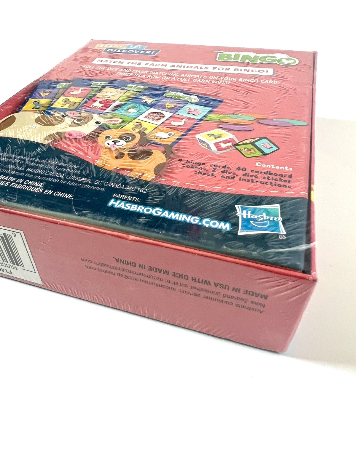 Hasbro Gaming Bingo Game Farm Animals 2020 Ready Set Discover! Brand New