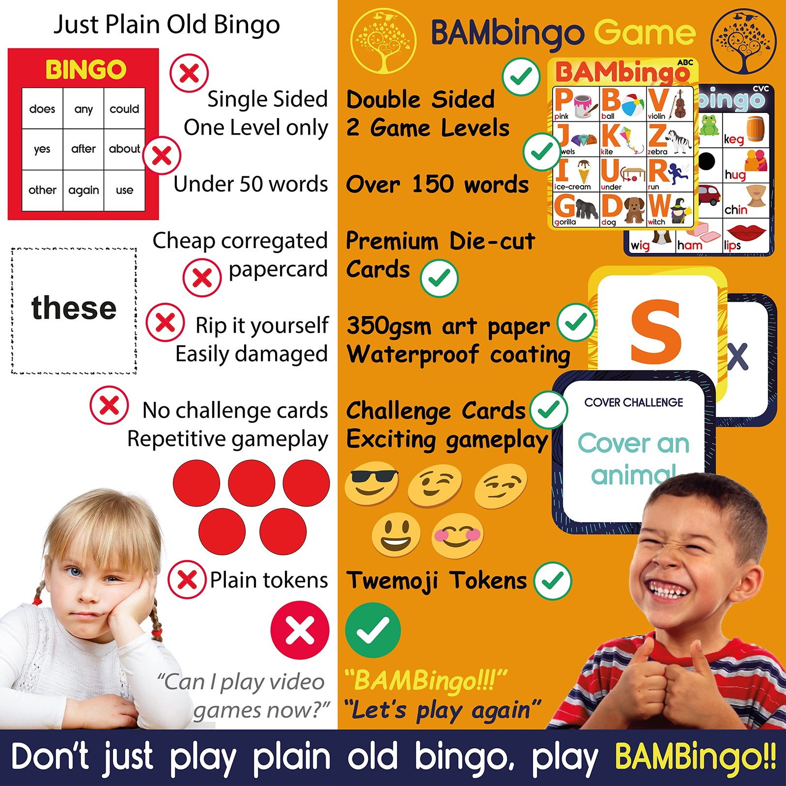 Alphabet and Phonics Bingo – ABC Learning Letter Recognition and CVC Words wi…