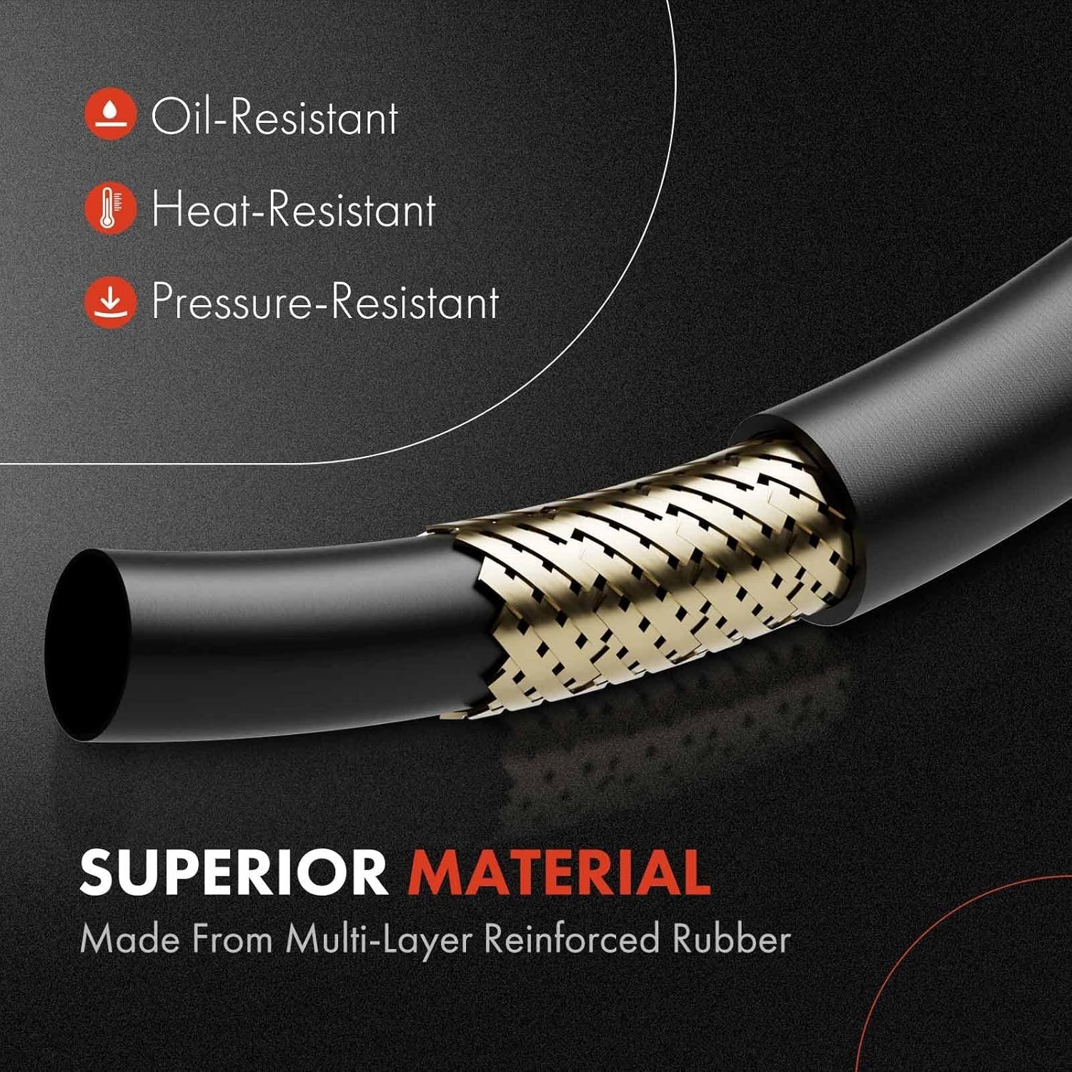 Power Steering Reservoir/Suction Line Hose Assembly Compatible with Kia Sport…