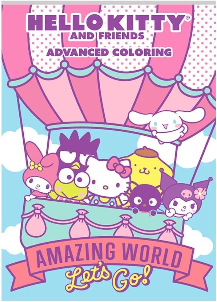 Bendon Hello Kitty and Friends Advanced Coloring Book with Activities for Kids