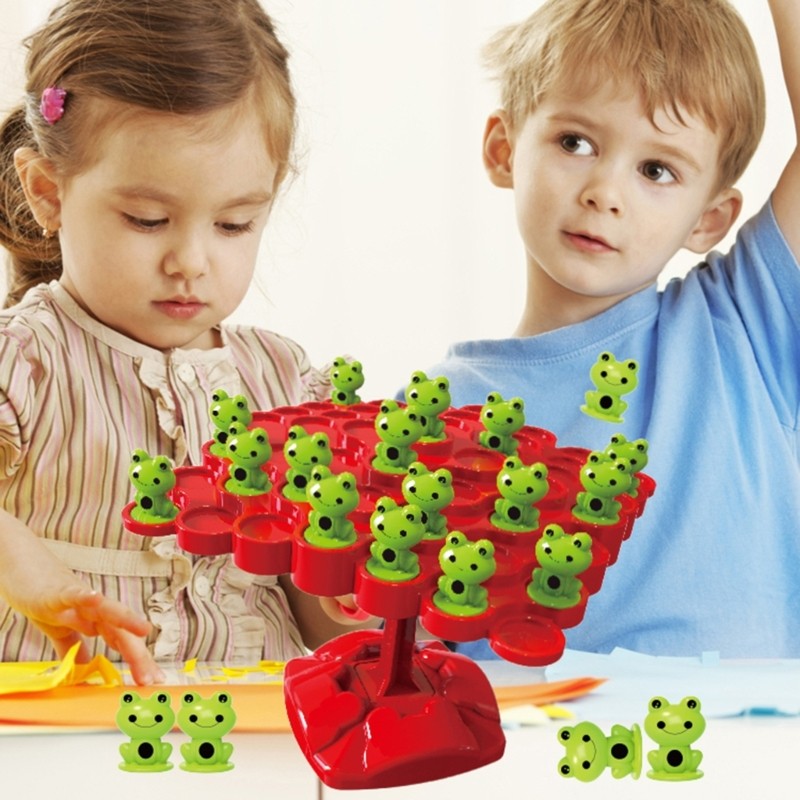 Frog Balance Tree Math Game Kids Preschool Learning Counting Toy
