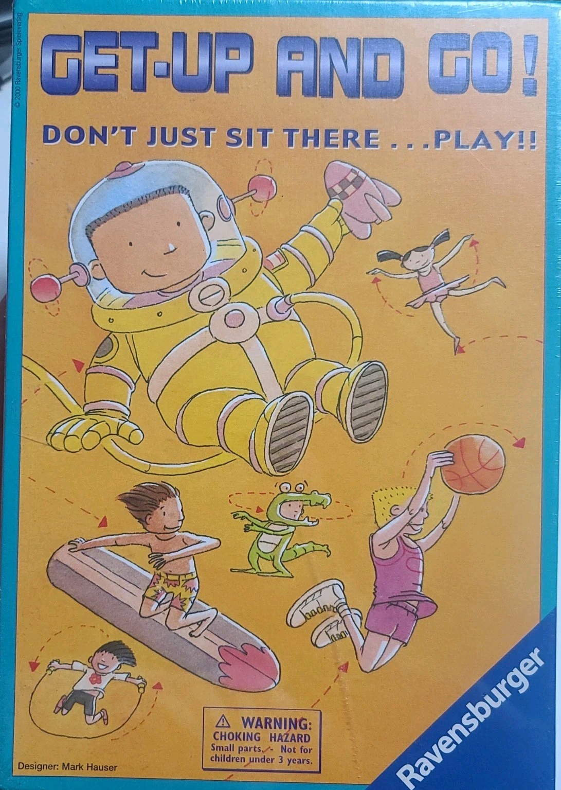 GET UP AND GO! Don’t Just Sit There…Play!! Vintage Card Game By RAVENSBURGER