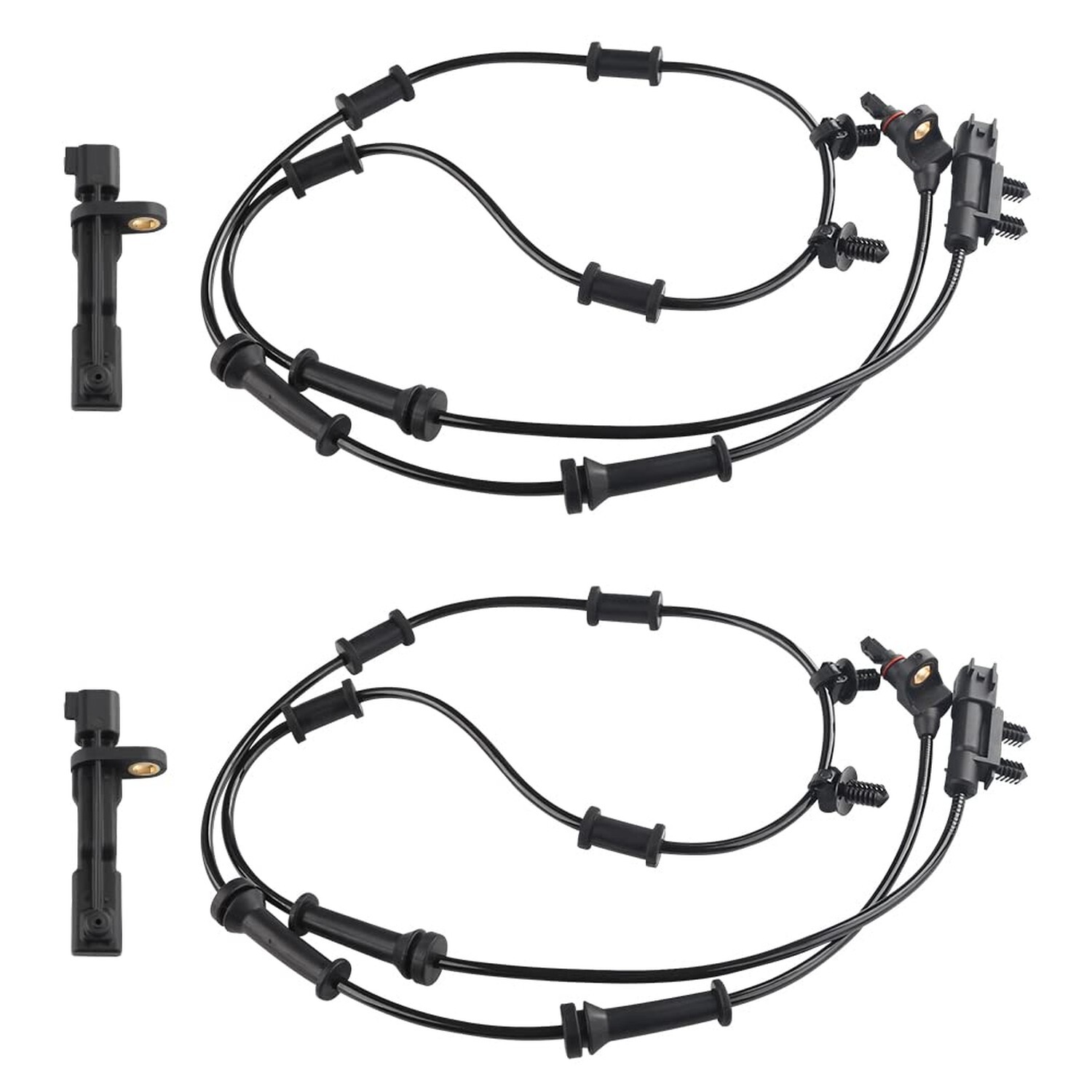 4 PCS ABS Wheel Speed Sensor 52125003AB 68003281AA Compatible with Jeep Wrang…