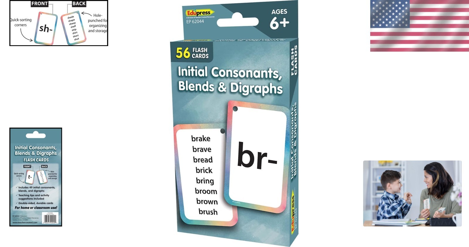 Engaging 56 Double-Sided Flash Cards for Language Skills: Teaching Tips Included