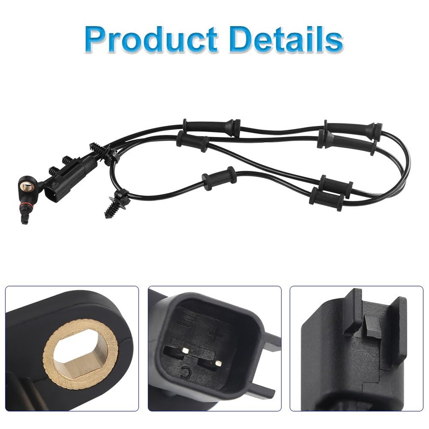 4 PCS ABS Wheel Speed Sensor 52125003AB 68003281AA Compatible with Jeep Wrang…