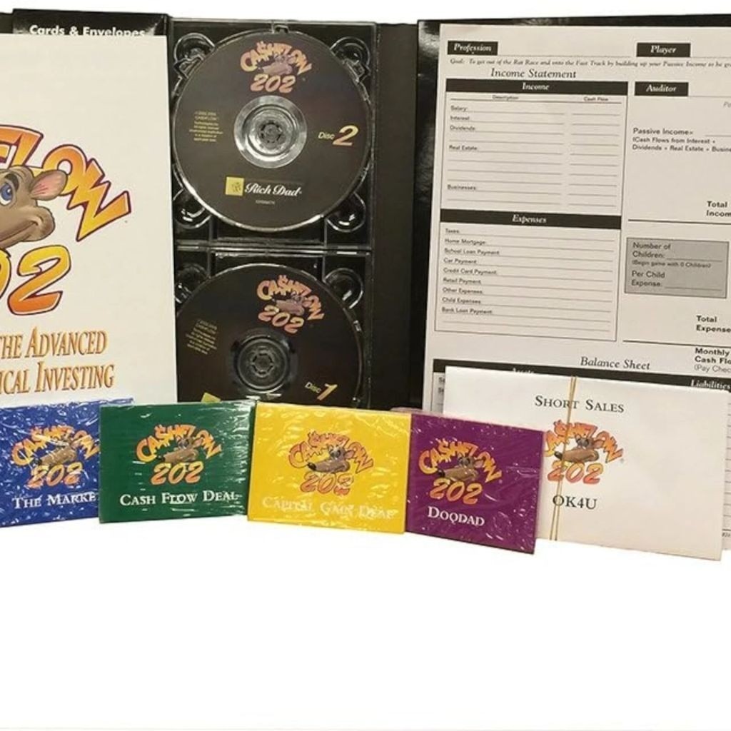 Rich Dad Board Game Cashflow 101 & 202 by Robert Kiyosaki Finance Investment