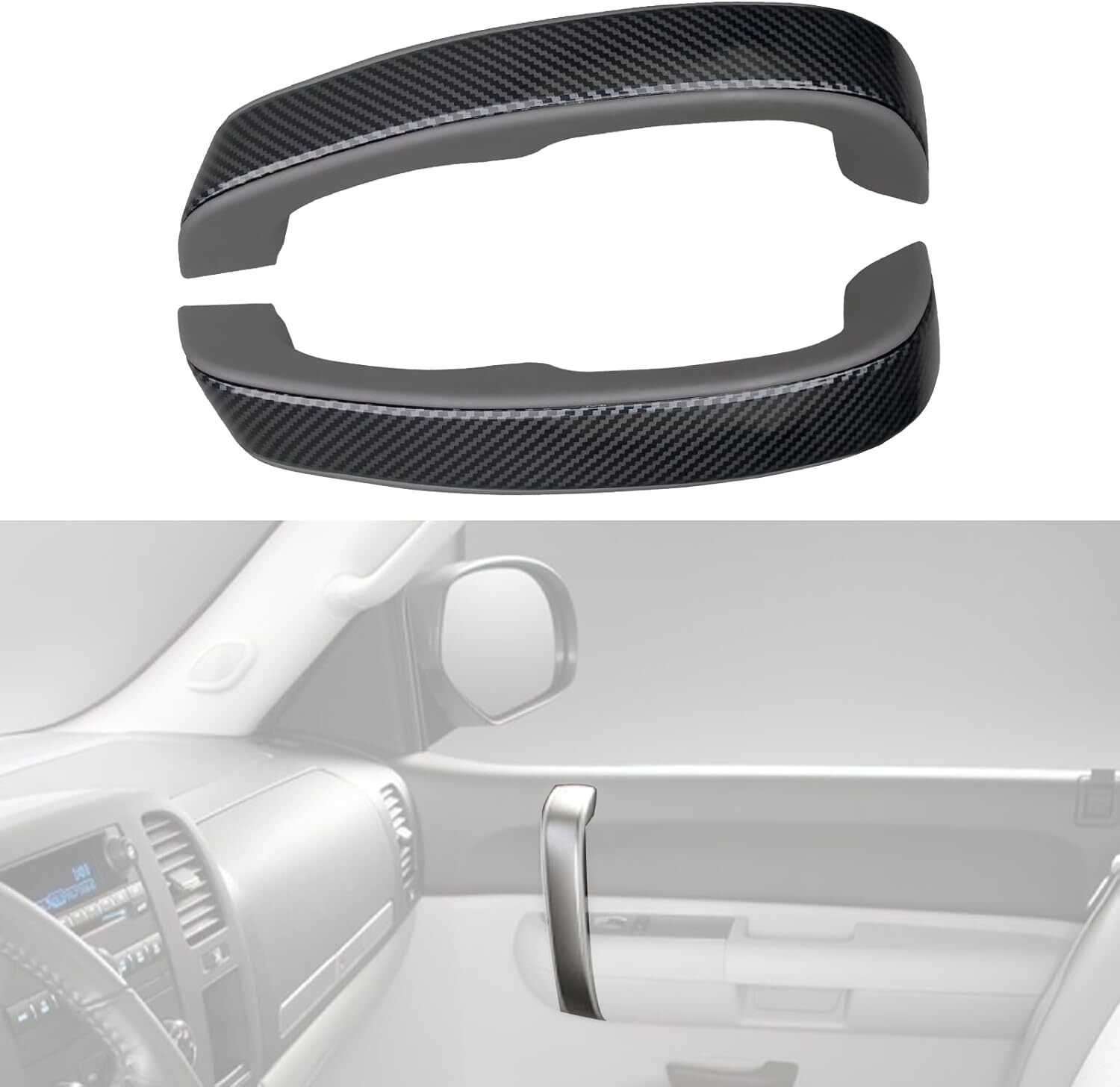 Pair Interior Door Pull Handle Armrest Inside Grab Handle Front Left&Right Side