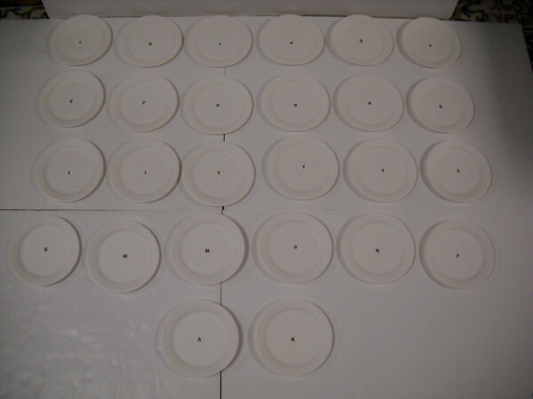 Pizza Plate Educational 52 Piece Letter Sound Matching Game Laminated Brand New!