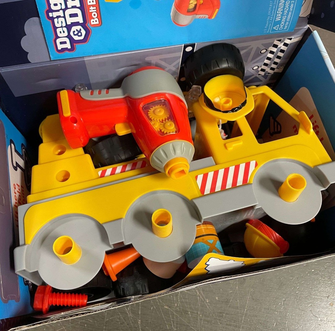 Educational Insights Design & Drill Bolt Buddies Crane Take Apart Toy with Elec