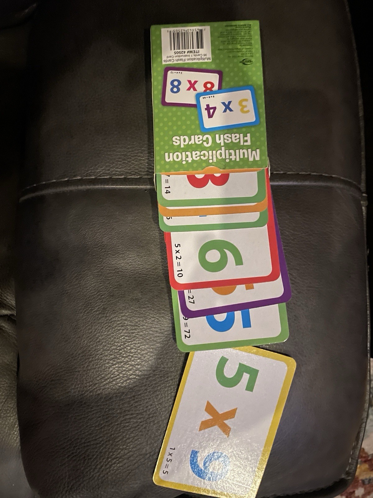 Multiplication Mathematics Flash Cards Age 4+ 36 Cards + Instruction Card