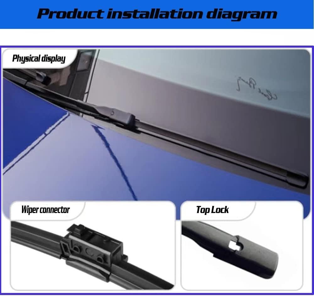 Equipment Replacement Front and Rear Windshield Wiper Blades For Merced