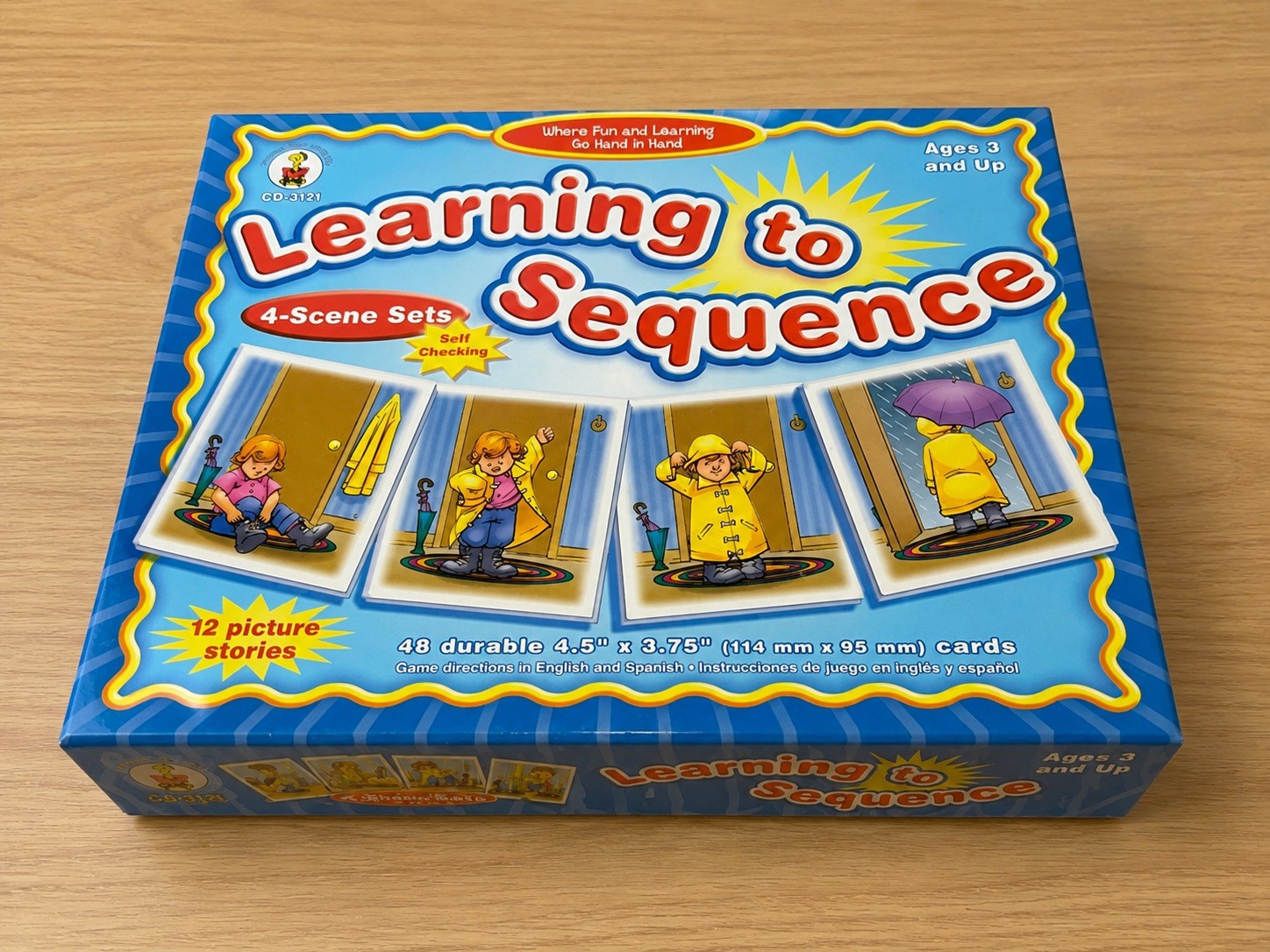 Carson Dellosa Learning to Sequence 4-Scene Cards Ages 4+ CD-140089