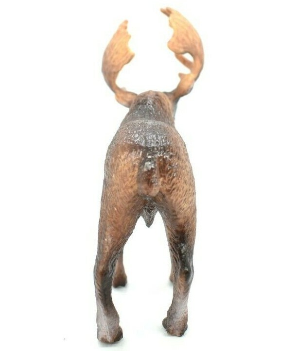 Moose Toy Model Plastic Replica Forest Animal, Kids Educational Gift 4″ OK613 B6