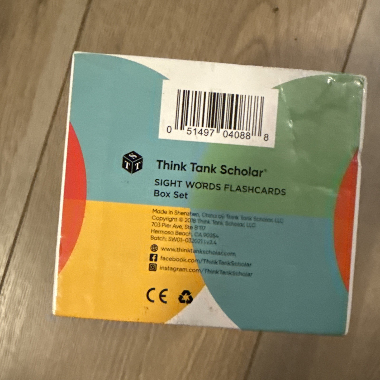 Think Tank Scholar 520 Sight Words Flash Cards PreK to Gr 3