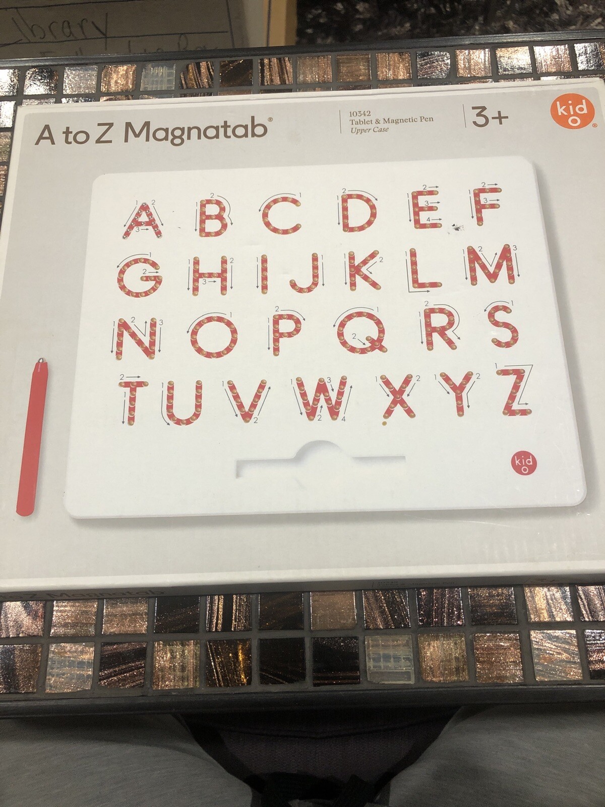 Kid O ~ Magnatab A To Z Upper Case Letters Learning Slate BRAND NEW