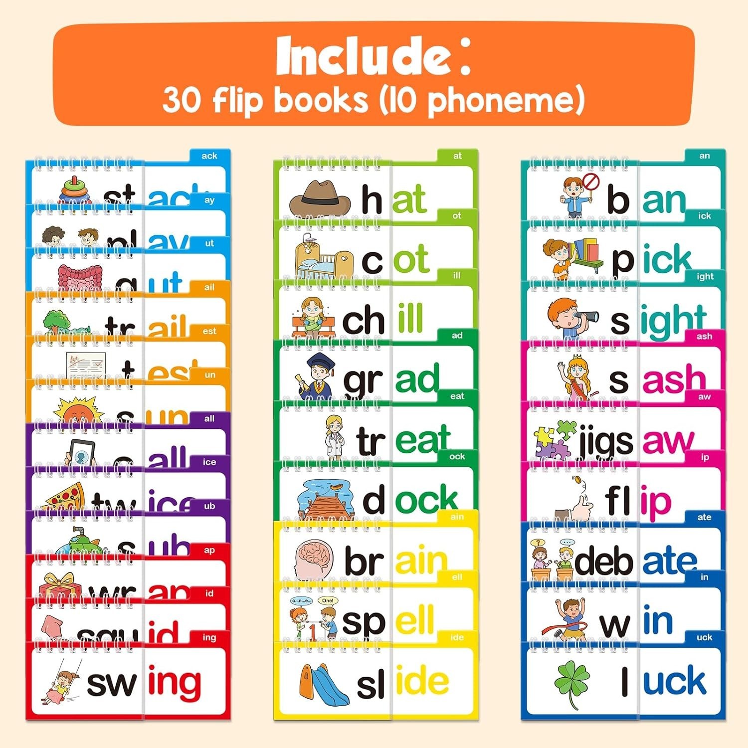 Kindergarten Sight Words Flash Cards Phonics Set